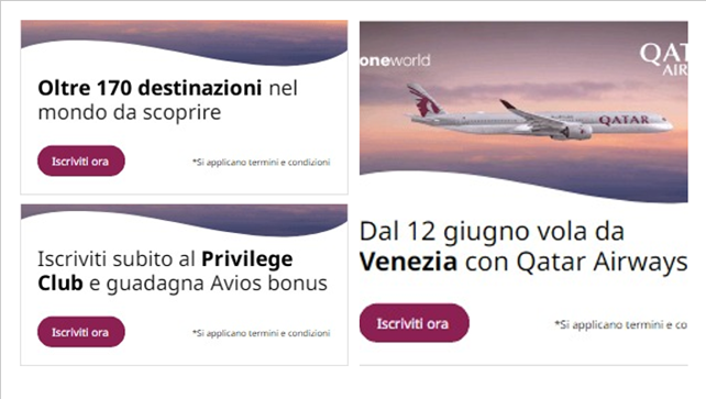 Qatar Airways Venezia-Doha
